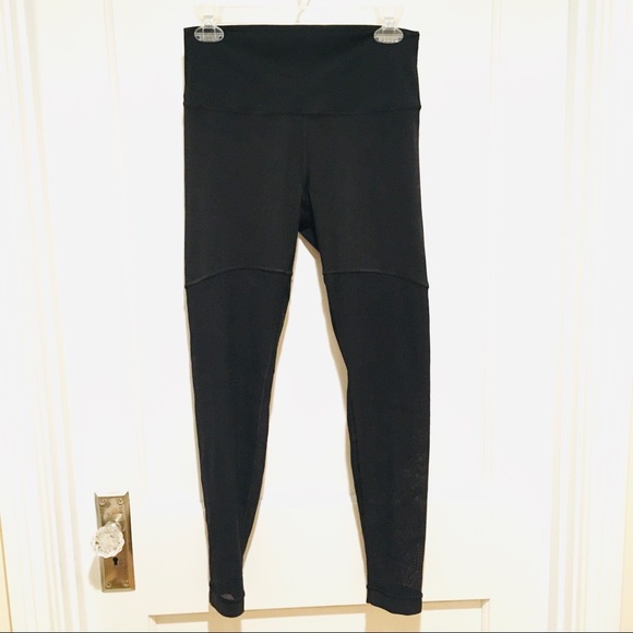 Lululemon Sheer Will High Rise Black Mesh Leggings - Picture 4 of 9